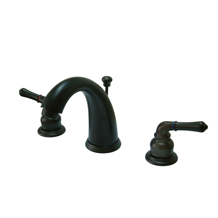 Magellan KB985 Two-Handle 3-Hole Deck Mount Widespread Bathroom Faucet with Plastic Pop-Up, Oil Rubbed Bronze