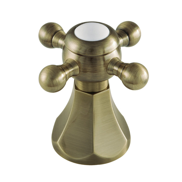 Kingston KBDH4463BX Metal Cross Handle, Diverter for Tub and Shower Faucet, Antique Brass