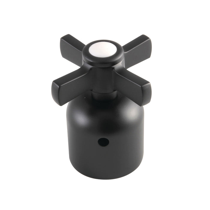 Kingston Millennium KBDH8960ZX Metal Cross Handle, Diverter for Tub and Shower Faucet, Matte Black