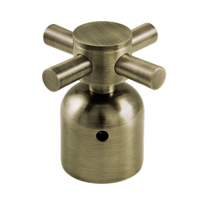 Kingston Concord KBDH8963DX Metal Cross Handle, Diverter for Tub and Shower Faucet, Antique Brass