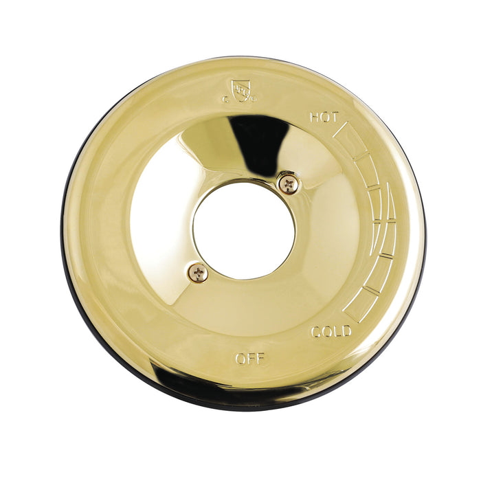 Kingston KBE1632 Shower Escutcheon Plate, Polished Brass
