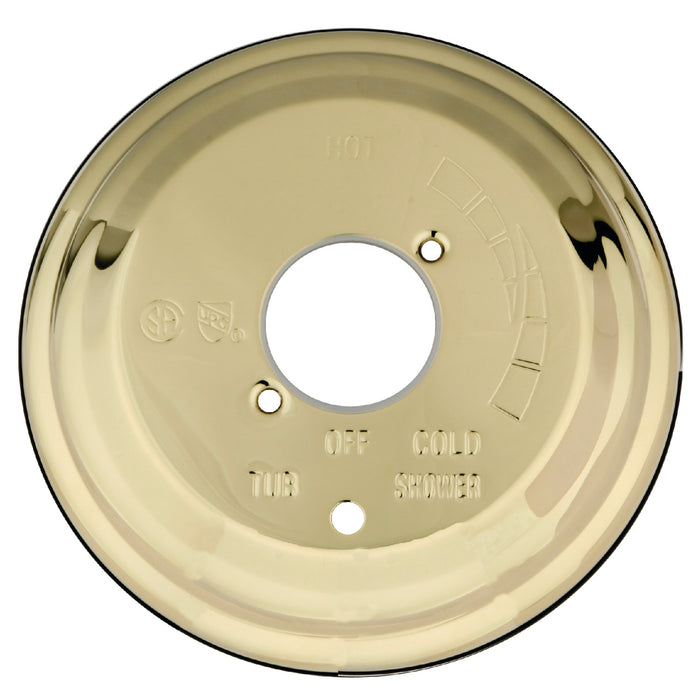 Kingston KBE36320 Shower Escutcheon Plate, Polished Brass