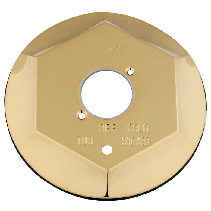 Kingston KBE46320 Shower Escutcheon Plate, Polished Brass