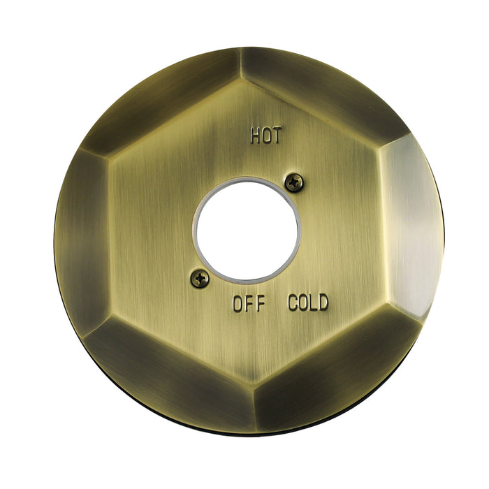 Kingston KBE4633 Shower Escutcheon Plate, Antique Brass