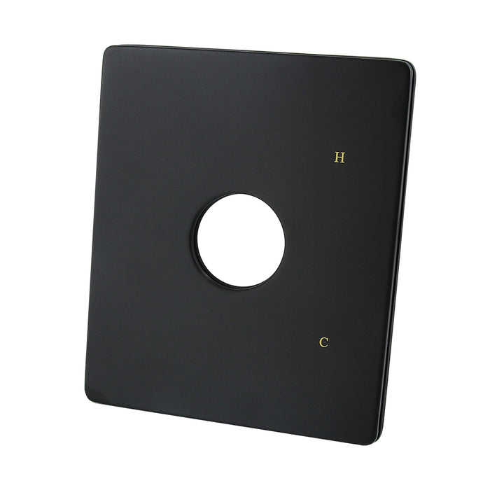 Kingston KBE6340 Shower Escutcheon Plate, Matte Black