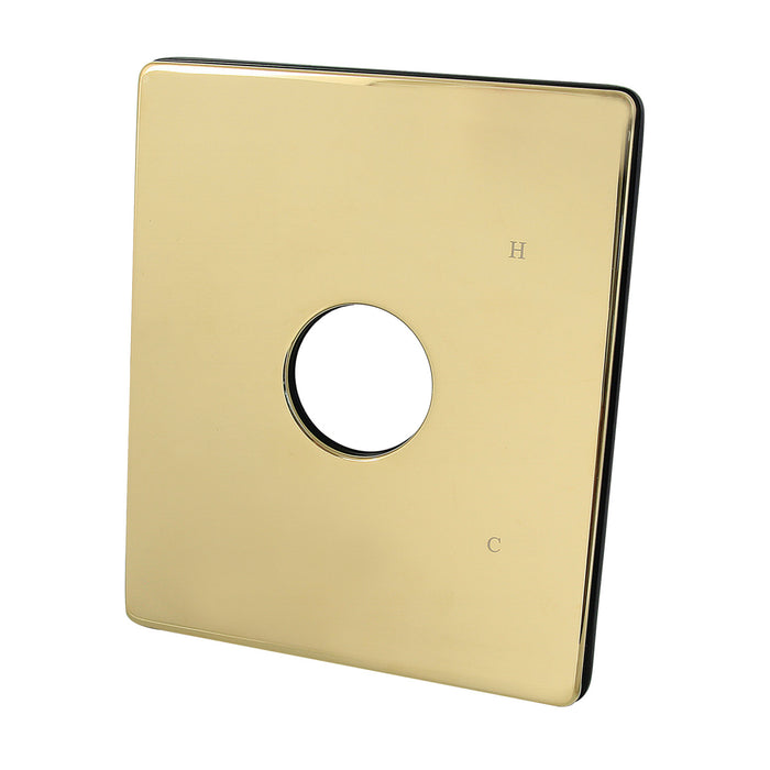 Kingston KBE6342 Shower Escutcheon Plate, Polished Brass