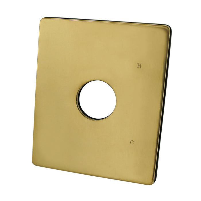 Kingston KBE6347 Shower Escutcheon Plate, Brushed Brass