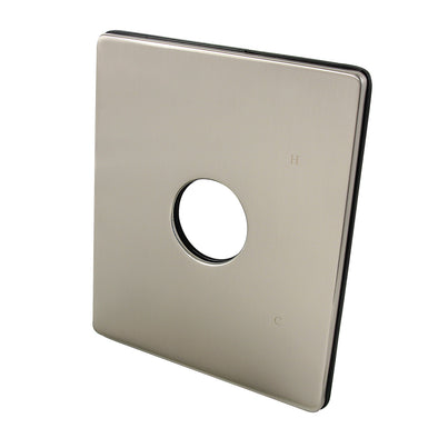 Stainless Steel Shower Faucet Cover Plate – Easy Install Escutcheon Plate With Screws For One-Handle Tub Faucets