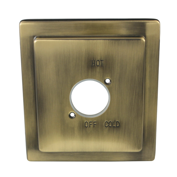 Kingston Stylobate KBE8653 Shower Escutcheon Plate, Antique Brass