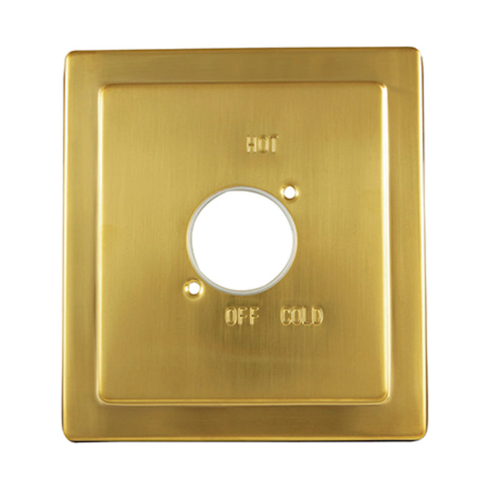 Kingston Stylobate KBE8657 Shower Escutcheon Plate, Brushed Brass