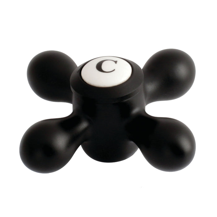 Kingston KBH1600AXC Brass Cross Handle (Cold Side), Matte Black