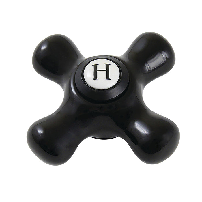 Kingston Duchess KBH1600PKXH Porcelain Cross Handle (Hot Side), Matte Black