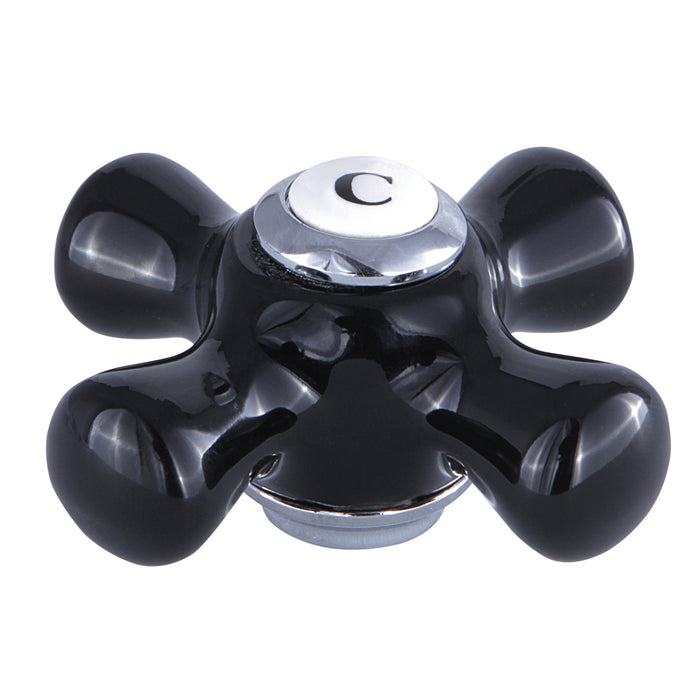 Kingston Duchess KBH1601PKXC Porcelain Cross Handle (Cold Side), Polished Chrome