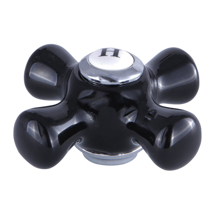 Kingston Duchess KBH1601PKXH Porcelain Cross Handle (Hot Side), Polished Chrome