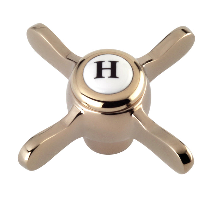 Kingston Essex KBH1602BEXH Brass Cross Handle (Hot Side), Polished Brass