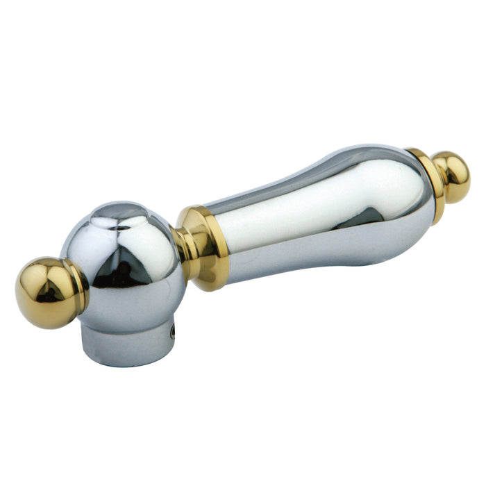 Kingston KBH1604AL Metal Lever Handle, Polished Chrome/Polished Brass