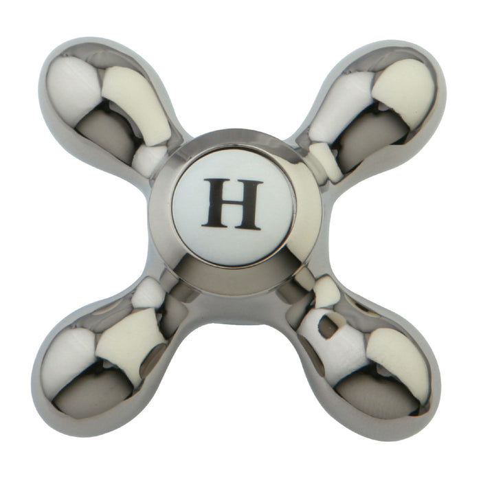 Kingston KBH1606AXH Brass Cross Handle (Hot Side), Polished Nickel