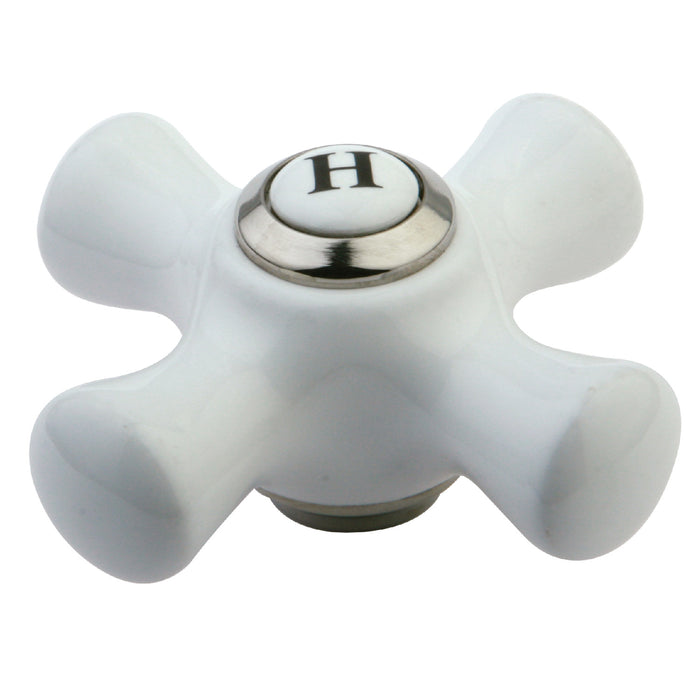 Kingston KBH1606PXH Porcelain Cross Handle (Hot Side), Polished Nickel