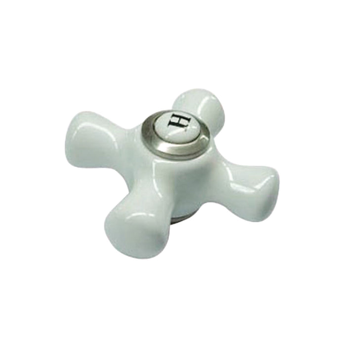 Kingston KBH1608PXH Porcelain Cross Handle (Hot Side), Brushed Nickel