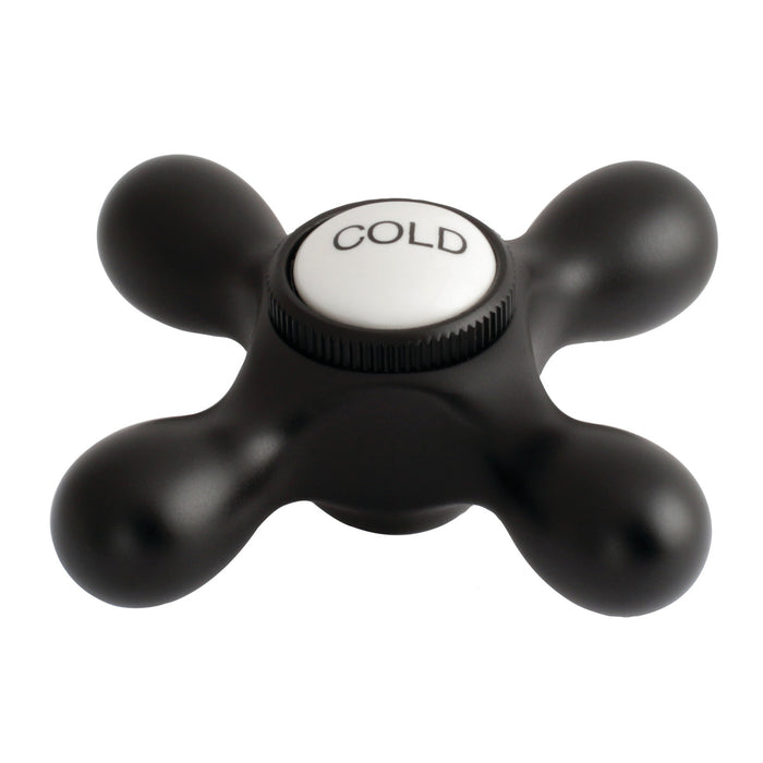 Kingston KBH1790AXC Brass Cross Handle (Cold Side), Matte Black