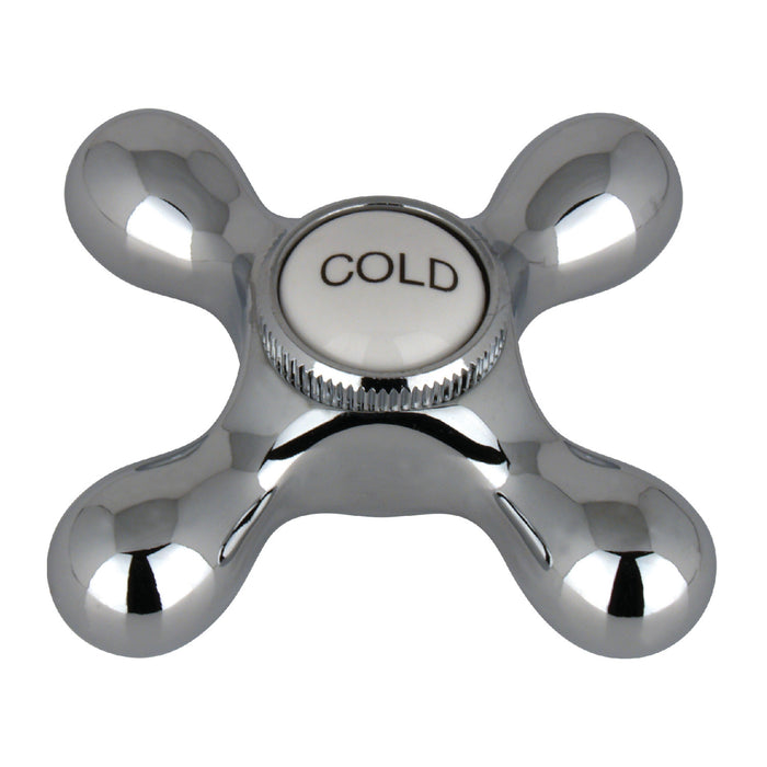 Kingston KBH1791AXC Brass Cross Handle (Cold Side), Polished Chrome
