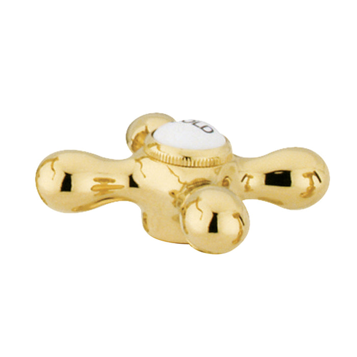 Kingston KBH1792AXC Brass Cross Handle (Cold Side), Polished Brass
