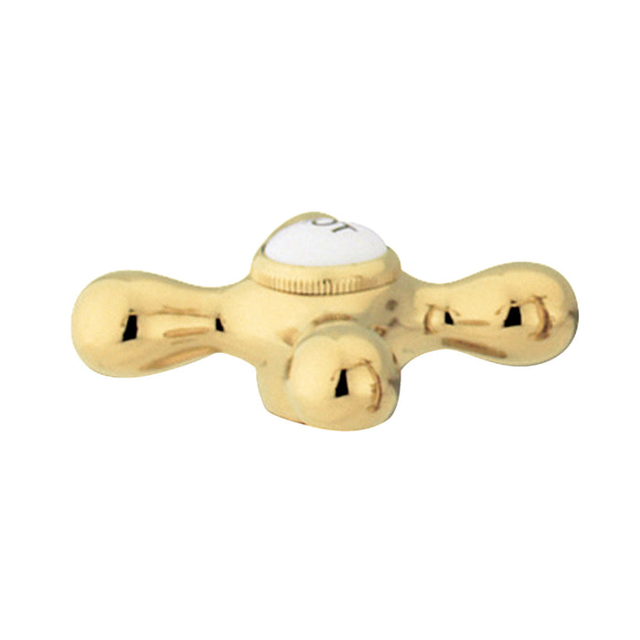 Kingston KBH1792AXH Brass Cross Handle (Hot Side), Polished Brass
