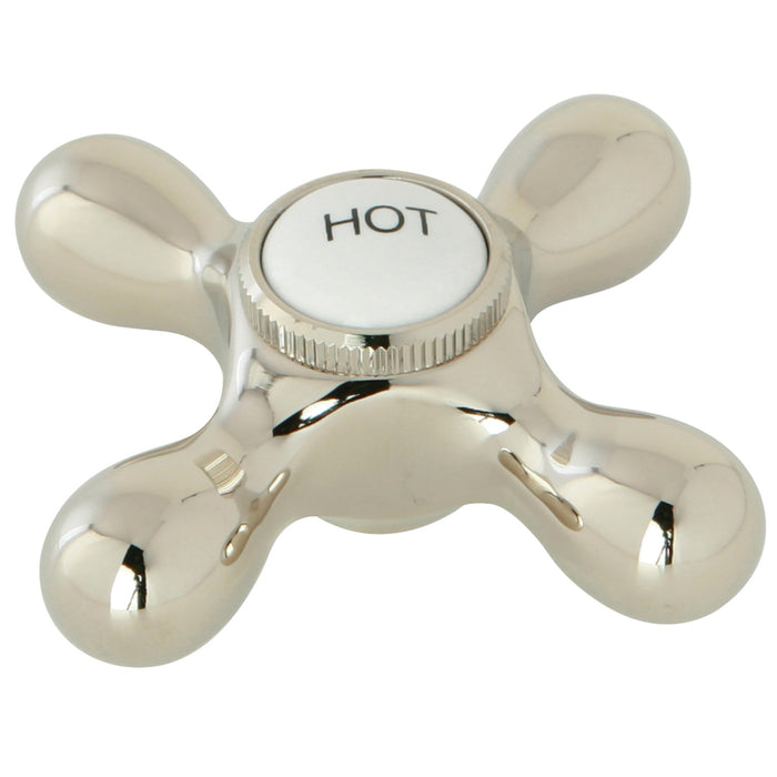 Kingston KBH1796AXH Brass Cross Handle (Hot Side), Polished Nickel