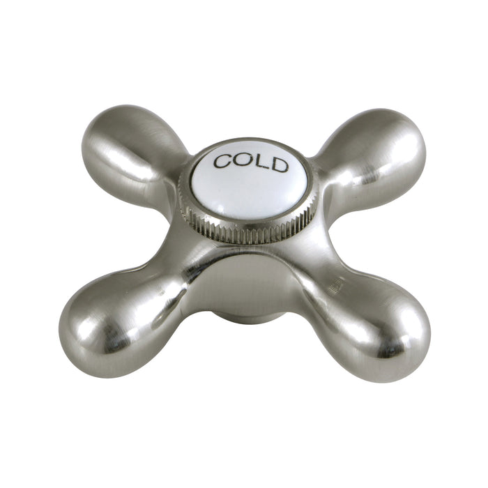 Kingston KBH1798AXC Brass Cross Handle (Cold Side), Brushed Nickel