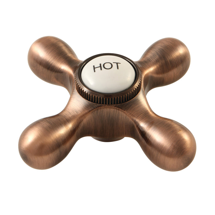Kingston KBH179AXACH Brass Cross Handle (Hot Side), Antique Copper