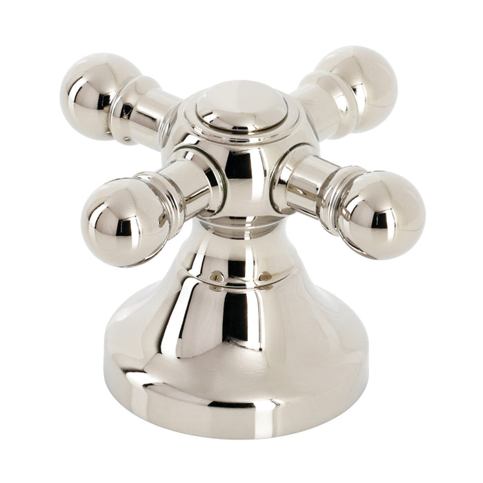 Kingston Buckingham KBH2636BX Metal Cross Handle, Polished Nickel