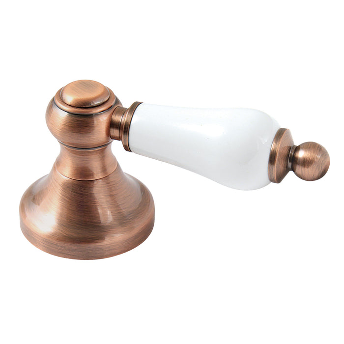 Kingston KBH363PLAC Porcelain Lever Handle, Antique Copper