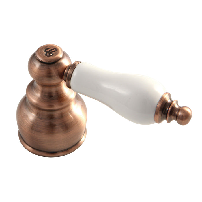 Kingston KBH606PLC Porcelain Lever Handle (Cold Side), Antique Copper