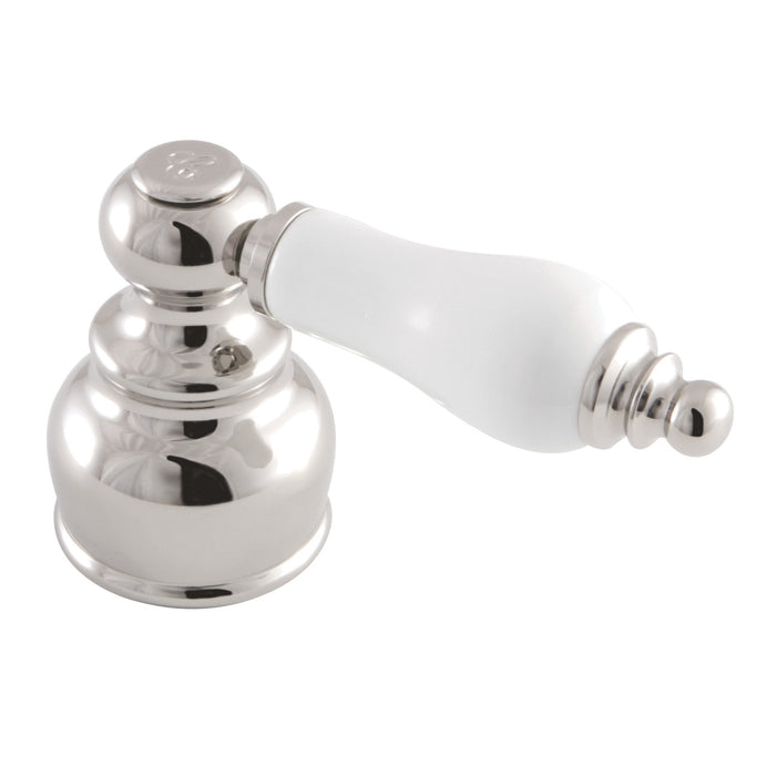 Kingston KBH606PLPNC Porcelain Lever Handle (Cold Side), Polished Nickel