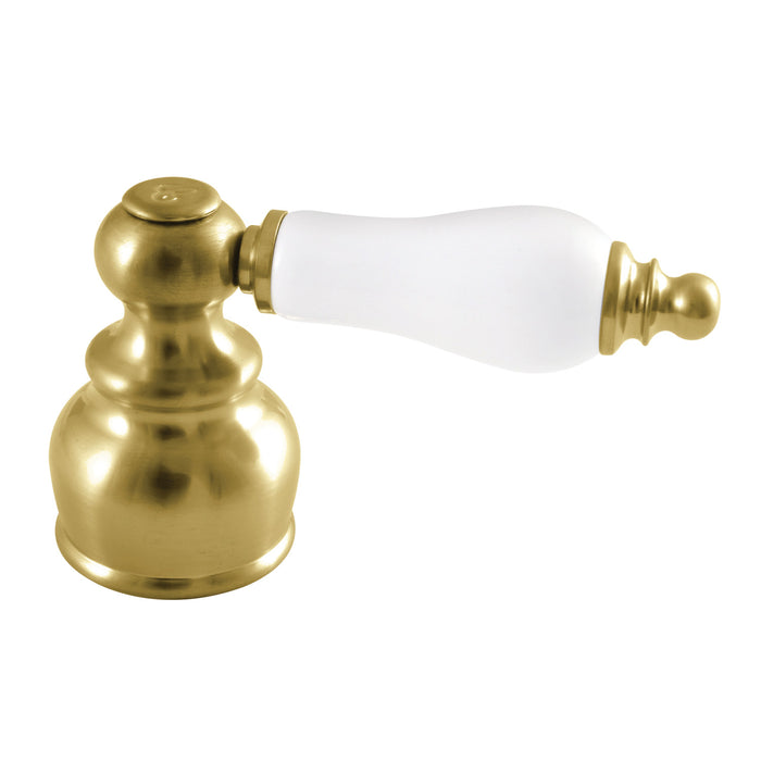 Kingston KBH607PLSBC Porcelain Lever Handle (Cold Side), Brushed Brass