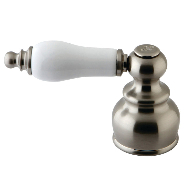 Kingston KBH608BH Porcelain Lever Handle (Hot Side), Brushed Nickel