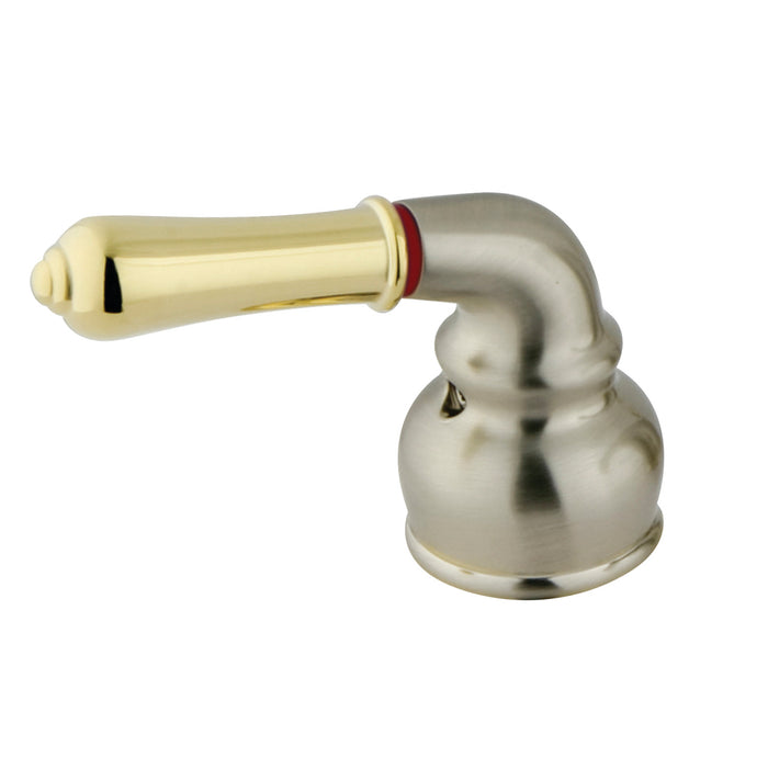 Kingston KBH629H Metal Lever Handle (Hot Side), Brushed Nickel/Polished Brass