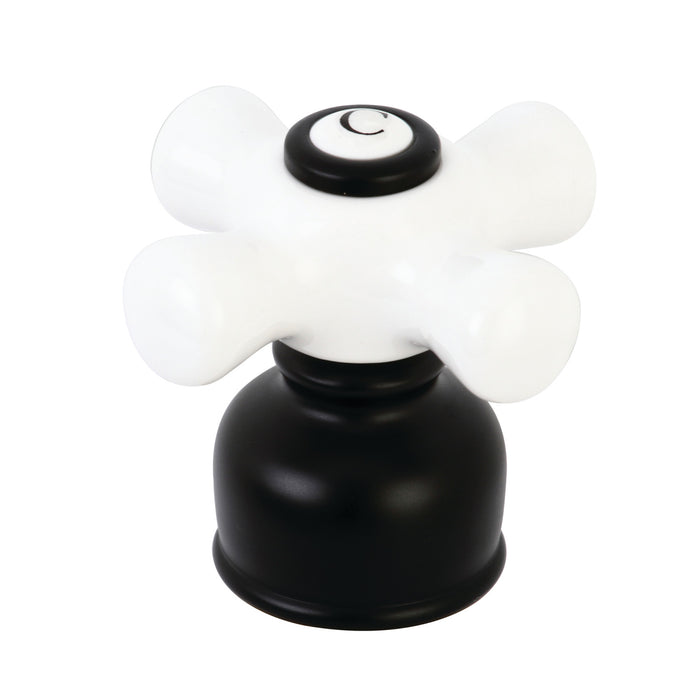 Kingston KBH720PXC Porcelain Cross Handle (Cold Side), Matte Black