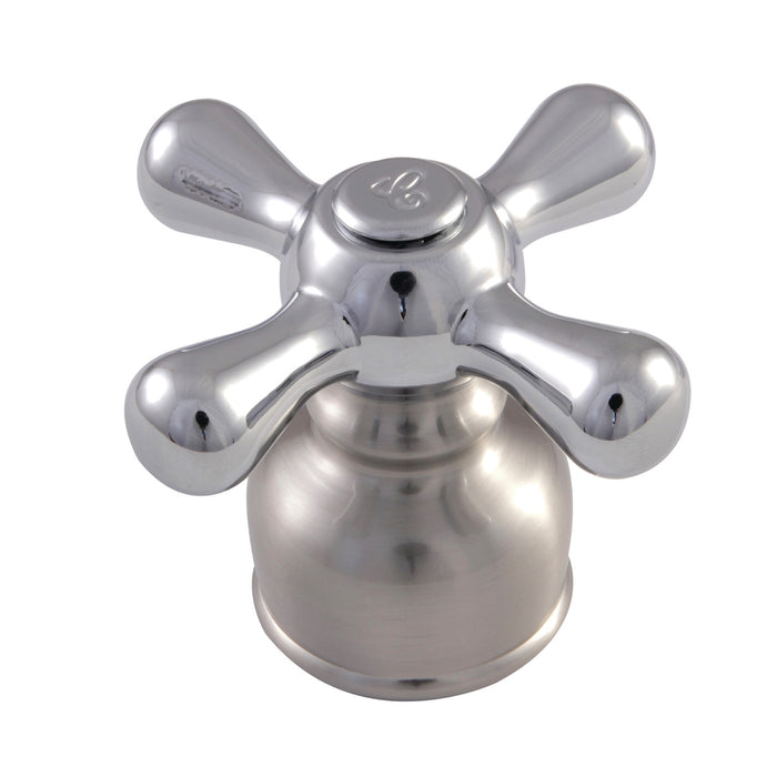 Kingston KBH727AXC Metal Cross Handle (Cold Side), Brushed Nickel/Polished Chrome