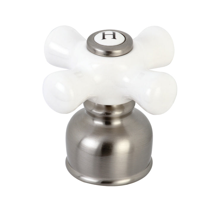 Kingston KBH728PXH Porcelain Cross Handle (Hot Side), Brushed Nickel