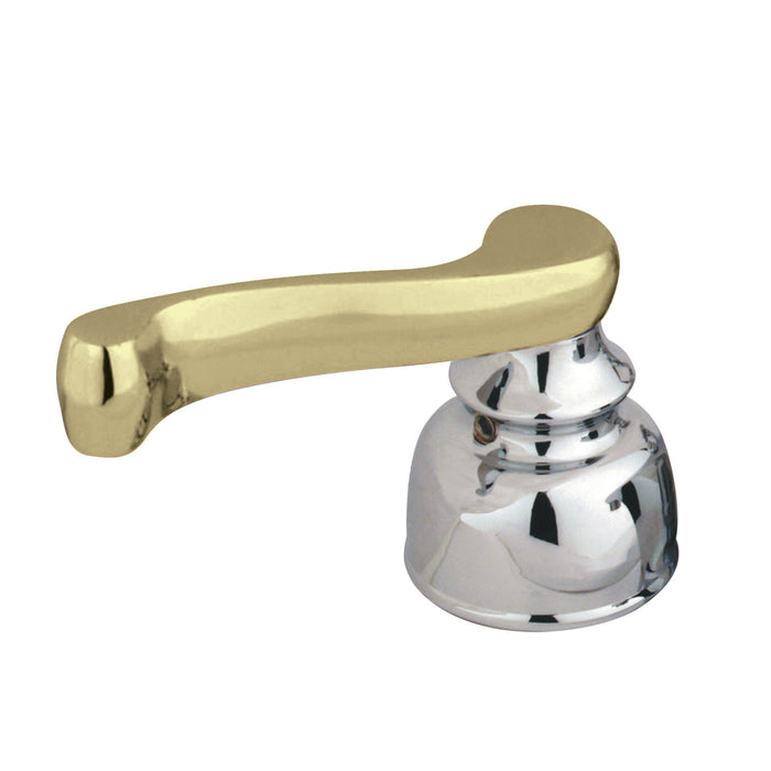 Kingston KBH8624H Zinc Alloy Lever Handle (Hot Side), Polished Chrome/Polished Brass