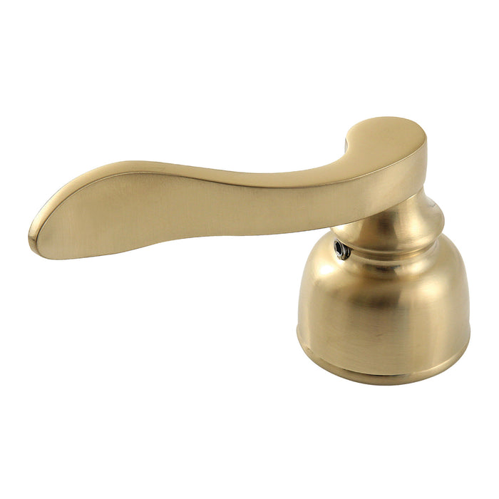 Kingston KBH8627NFLH Zinc Alloy Lever Handle (Hot Side), Brushed Brass