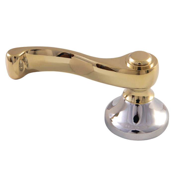Kingston KBH8634FL Metal Lever Handle, Polished Chrome/Polished Brass