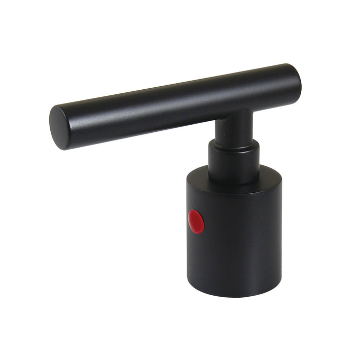 Kingston Manhattan KBH8660CMLH Zinc Alloy Lever Handle (Hot Side), Matte Black