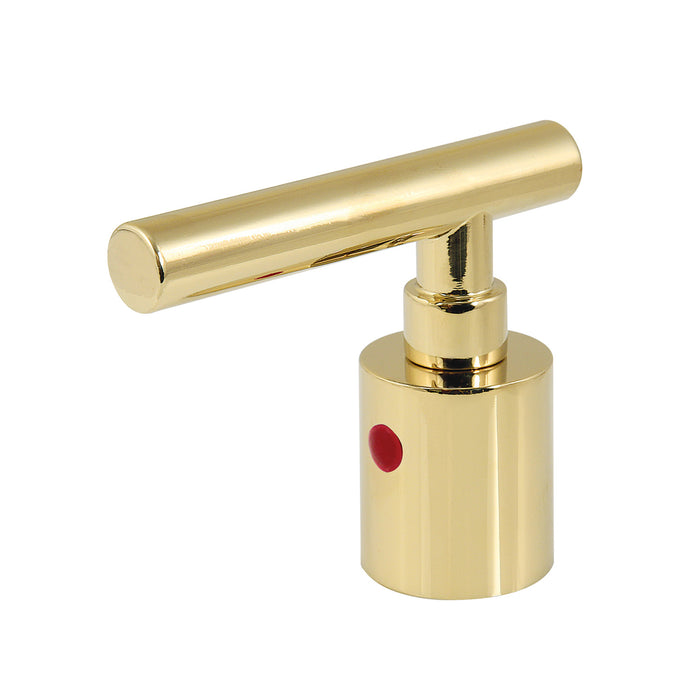 Kingston Manhattan KBH8662CMLH Zinc Alloy Lever Handle (Hot Side), Polished Brass