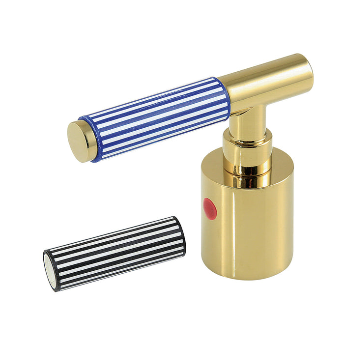Kingston Verona KBH8662KPSH Zinc Alloy Lever Handle (Hot Side), Polished Brass
