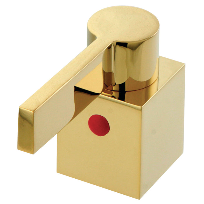 Kingston KBH8662NQLH Zinc Alloy Lever Handle (Hot Side), Polished Brass