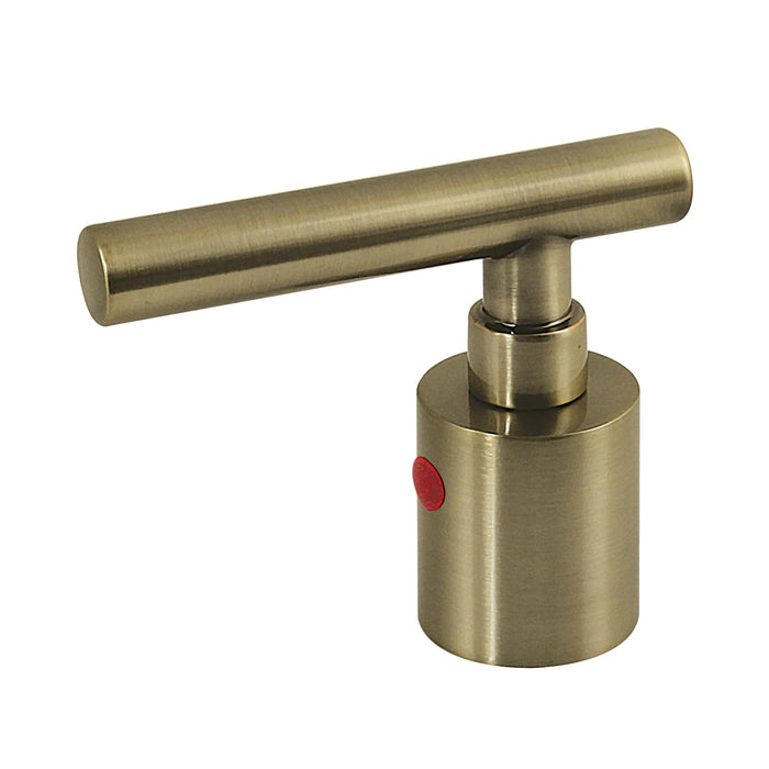 Kingston Manhattan KBH8663CMLH Zinc Alloy Lever Handle (Hot Side), Antique Brass