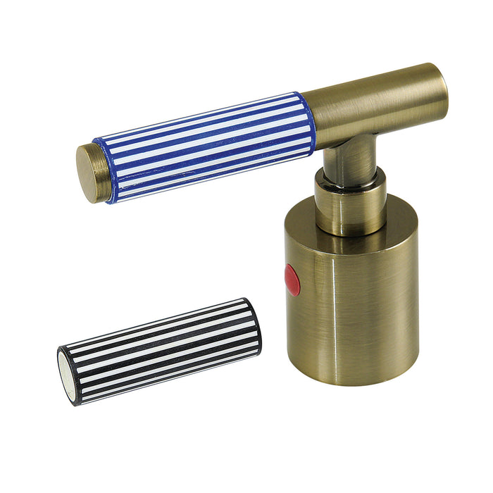 Kingston Verona KBH8663KPSH Zinc Alloy Lever Handle (Hot Side), Antique Brass