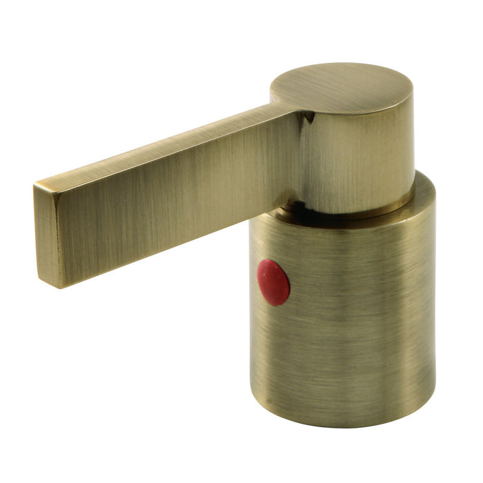 Kingston NuvoFusion KBH8663NDLH Metal Lever Handle (Hot Side), Antique Brass